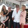 Heidi Klum, Howie Mandel, Simon Cowell, Mel B (Melanie Brown) - Simon Cowell reçoit son étoile sur le Walk Of Fame à Hollywood, le 22 août 2018