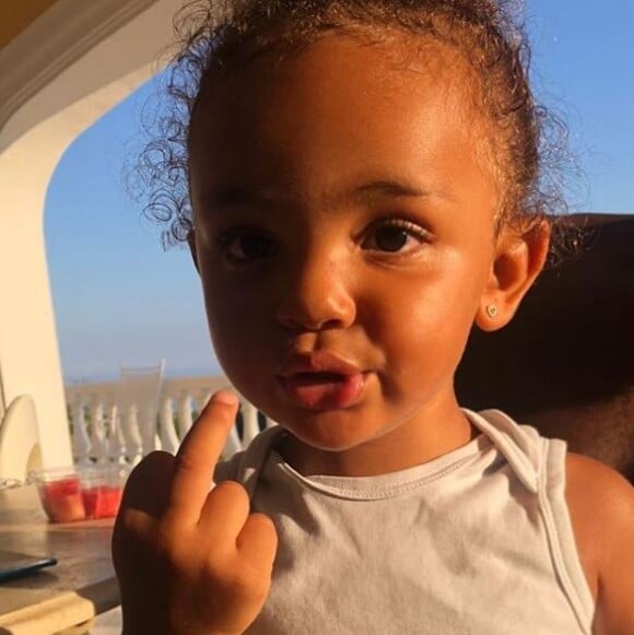 Kaaris publie une photo de sa fille Okou Brooklyn Amra sur Instagram le 26 juillet 2018. 