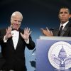 John McCain et Barack Obama à Washington, le 19 janvier 2009.