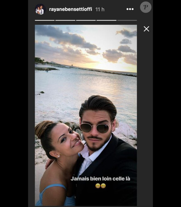 Rayane Bensetti et Denitsa Ikonomova se retrouvent à un mariage sur Instagram. Août 2018.