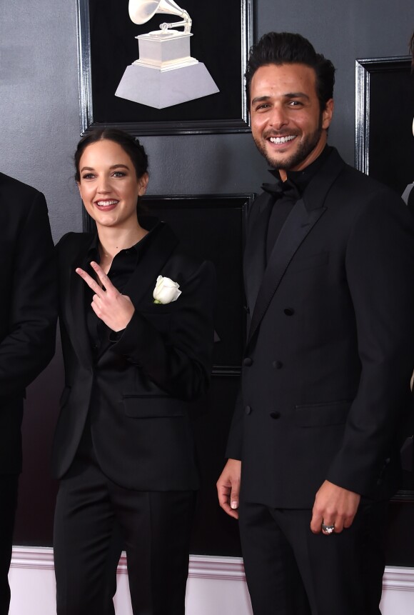 Exclusif - Jain (nommée pour le Grammy Award du meilleur clip vidéo) et son producteur Maxim Nucci (Yodelice) à la 60ème soirée annuelle des Grammy Awards à Madison Square Garden à New York, le 28 janvier 2018 © Chris Delmas/Bestimage