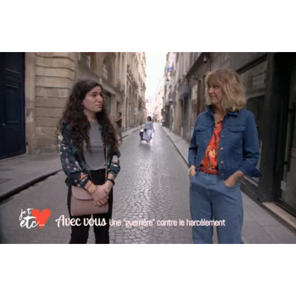 Daphné Bürki parle harcèlement de rue dans "Je t'aime etc" sur France 2 le 30 août 2018. Ici avec Marie Laguerre.