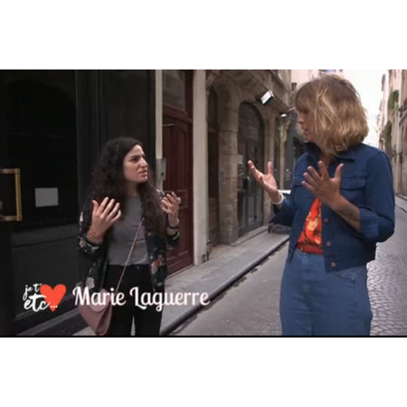 Daphné Bürki parle harcèlement de rue dans "Je t'aime etc" sur France 2 le 30 août 2018. Ici avec la jeune Marie Laguerre.