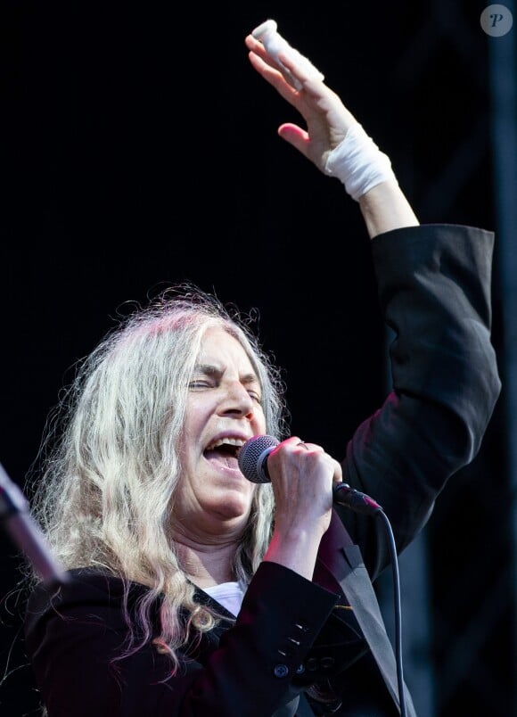 Patti Smith sur scène lors du Way out Music Festival à Göteborg, Suède le 9 août 2018.