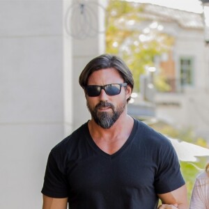 Exclusif - Denise Richards et son compagnon Aaron Phypers à Malibu, le 20 août 2018