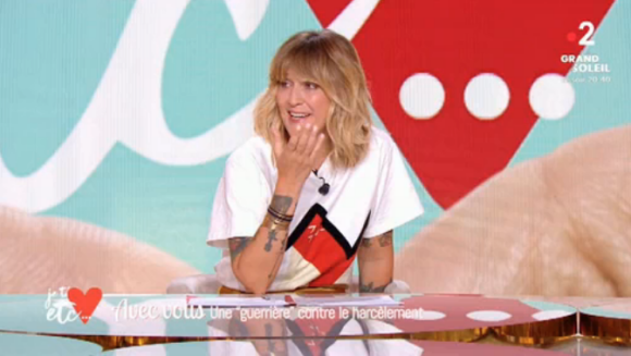 Daphné Bürki parle harcèlement de rue dans "Je t'aime etc" sur France 2 le 30 août 2018.