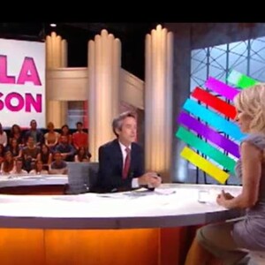 Pamela Anderson face à Yann Barthès dans "Quotidien" - 10 septembre 2018, TMC