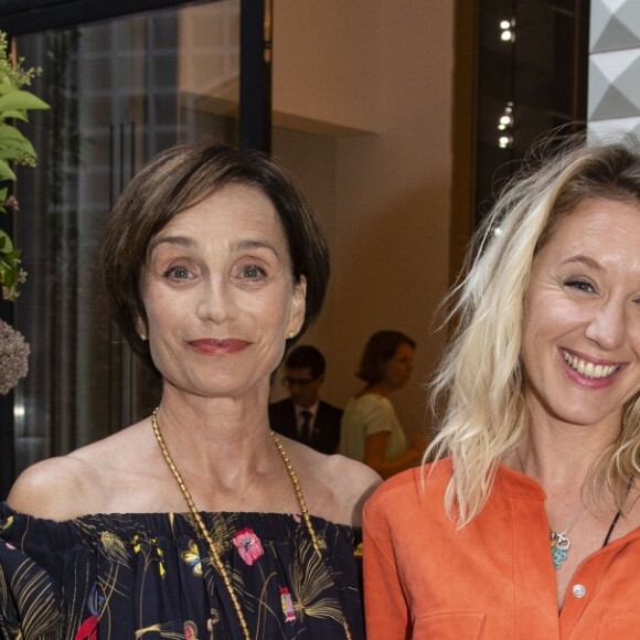 Kristin Scott Thomas, Ludivine Sagnier et Virginie Ledoyen - Soirée d'inauguration du Spa Akasha (Carita) à l'hôtel Lutetia à Paris le 10 septembre 2018. © Pierre Perusseau/Bestimage