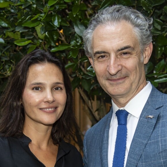 Virginie Ledoyen et Jean-Luc Cousty (directeur général de l'hôtel Lutetia) - Soirée d'inauguration du Spa Akasha (Carita) à l'hôtel Lutetia à Paris le 10 septembre 2018. © Pierre Perusseau/Bestimage