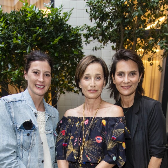 Marie-Agnès Gillot , Kristin Scott Thomas et Géraldine Pailhas - Soirée d'inauguration du Spa Akasha (Carita) à l'hôtel Lutetia à Paris le 10 septembre 2018. © Pierre Perusseau/Bestimage
