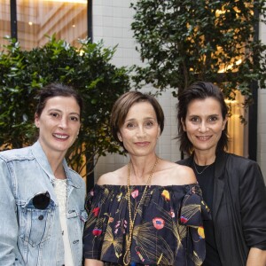 Marie-Agnès Gillot , Kristin Scott Thomas et Géraldine Pailhas - Soirée d'inauguration du Spa Akasha (Carita) à l'hôtel Lutetia à Paris le 10 septembre 2018. © Pierre Perusseau/Bestimage