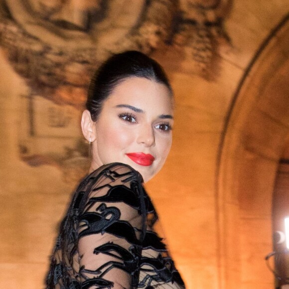 Kendall Jenner (égérie de la marque Longchamp) lors de la soirée du 70ème anniversaire de Longchamp à l'Opéra Garnier à Paris, France, le 11 septembre 2018. © Cyril Moreu/Bestimage