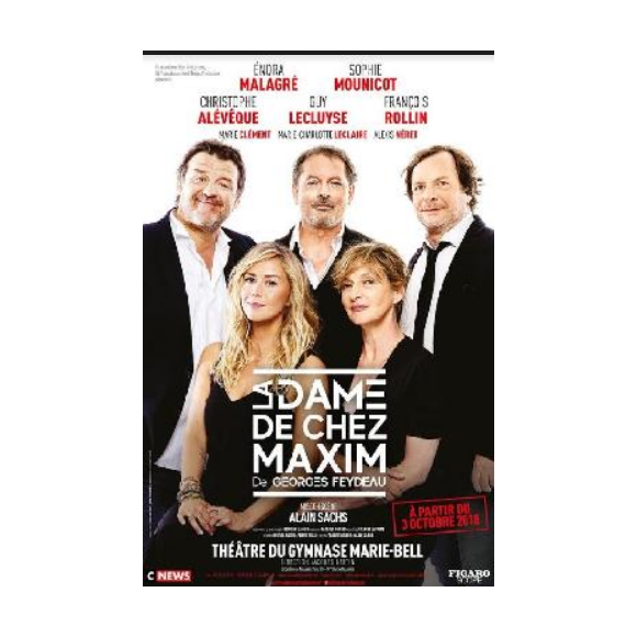 Affiche de la pièce "La damme de chez Maxim"