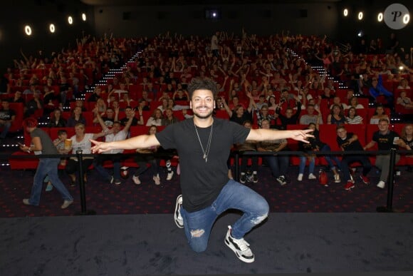 Kev Adams lors de l'avant-première d'"Alad'2" à Compiègne le 27 août 2018.
