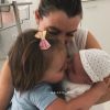 Alexia Mori avec ses filles Louise et Margot - Instagram, 10 septembre 2018