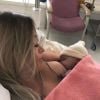 Alexia Mori et Margot le jour de l'accouchement - 9 septembre 2018, Instagram