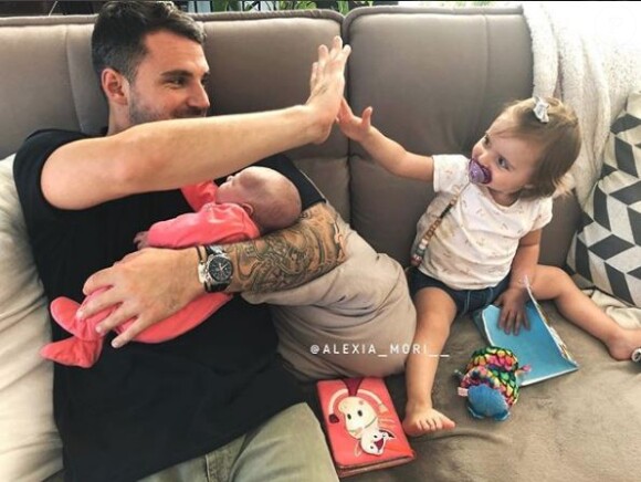 Stéphane et ses filles Margot et Louise - Instagram, 14 septembre 2018