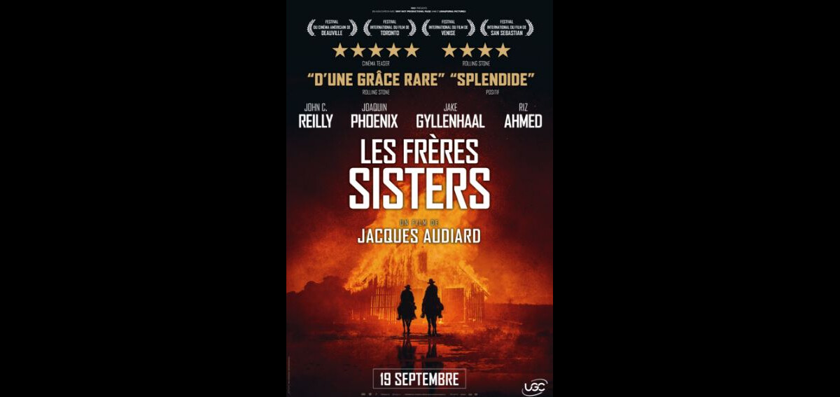 Photo : Affiche du film "Les Frères Sisters" de Jacques Audiard en