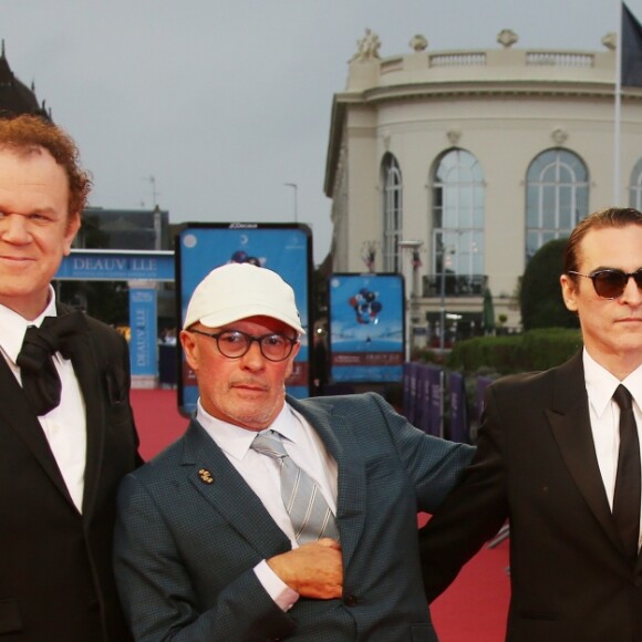 John C Reilly, Jacques Audiard, Joaquin Phoenix et Thomas Bidegain - Projection du film "Les Frères Sisters" lors du 44éme Festival du Cinéma Américain de Deauville le 4 Septembre 2018. © Denis Guignebourg/Bestimage