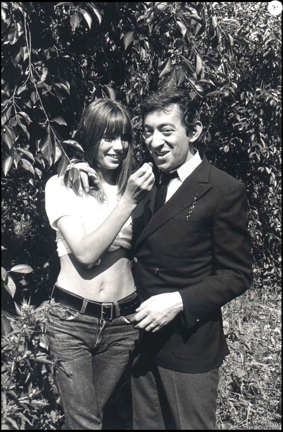 Photo Déco Serge Gainsbourg Et Jane Birkin 73 X 80 Cm - Tirage Neuf Français