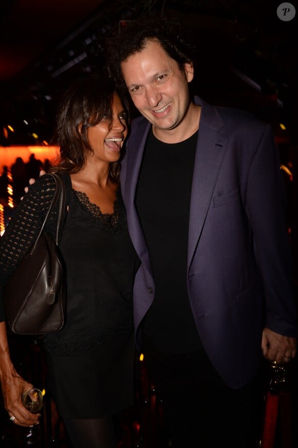 Semi-Exclusif - Eric Antoine et Karine Le Marchand - Les célébrités posent lors de l'After Party du film Alad'2 au Club Haussman à Paris (organisée par Five Eyes Production) le 21 septembre 2018. © Rachid Bellack/Bestimage