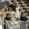 Le prince George et la princesse Charlotte de Cambridge étaient page et demoiselle d'honneur au mariage du prince Harry et de Meghan Markle le 19 mai 2018 à Windsor.