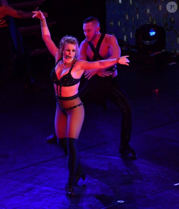 Britney Spears en concert à la Tower Headland à Blackpool au Royaume-Uni, le 1er septembre 2018.