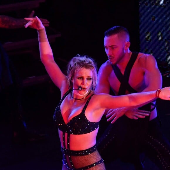 Britney Spears en concert à la Tower Headland à Blackpool au Royaume-Uni, le 1er septembre 2018.