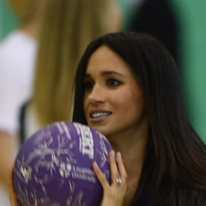 Le prince Harry et Meghan Markle, duchesse de Sussex ont pris part aux Coach Core Awards, cérémonie de récompenses précédée de quelques activités, à l'université de Loughborough (Leicestershire) le 24 septembre 2018.