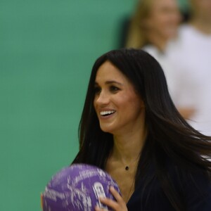 Le prince Harry et Meghan Markle, duchesse de Sussex ont pris part aux Coach Core Awards, cérémonie de récompenses précédée de quelques activités, à l'université de Loughborough (Leicestershire) le 24 septembre 2018.