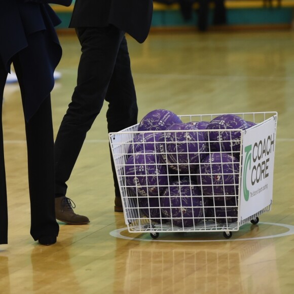 Le prince Harry et Meghan Markle, duchesse de Sussex ont pris part aux Coach Core Awards, cérémonie de récompenses précédée de quelques activités, à l'université de Loughborough (Leicestershire) le 24 septembre 2018.