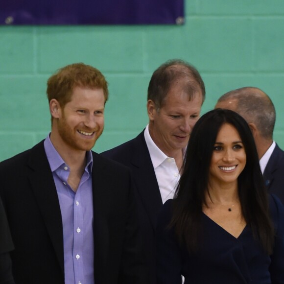 Le prince Harry et Meghan Markle, duchesse de Sussex ont pris part aux Coach Core Awards, cérémonie de récompenses précédée de quelques activités, à l'université de Loughborough (Leicestershire) le 24 septembre 2018.