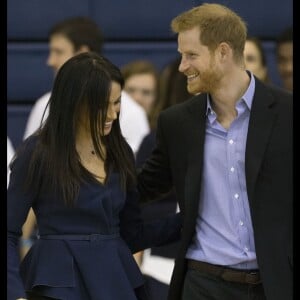 Le prince Harry et Meghan Markle, duchesse de Sussex, assistaient le 24 septembre 2018 aux Coach Core Awards, cérémonie de récompenses précédée de quelques activités, à l'université de Loughborough (Leicestershire). 