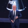 Didier Deschamps (meilleur entraîneur) lors de la cérémonie des Trophées Fifa 2018 au Royal Festival Hall à Londres, Royaume Uni, le 25 septembre 2018.