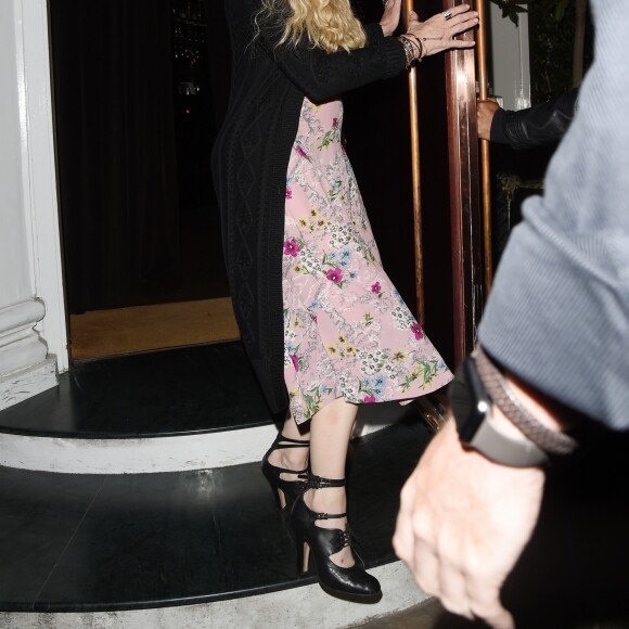 Exclusif - Madonna à la sortie du restaurant Casa Cruz dans le quartier de Notting Hill, à Londres, Royaume Uni, le 6 septembre 2018.