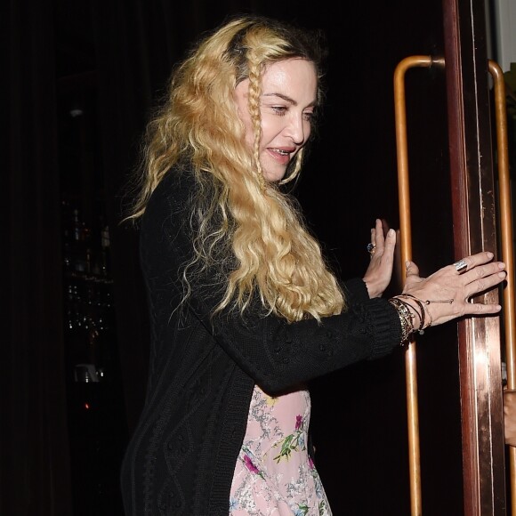 Exclusif - Madonna à la sortie du restaurant Casa Cruz dans le quartier de Notting Hill, à Londres, Royaume Uni, le 6 septembre 2018.