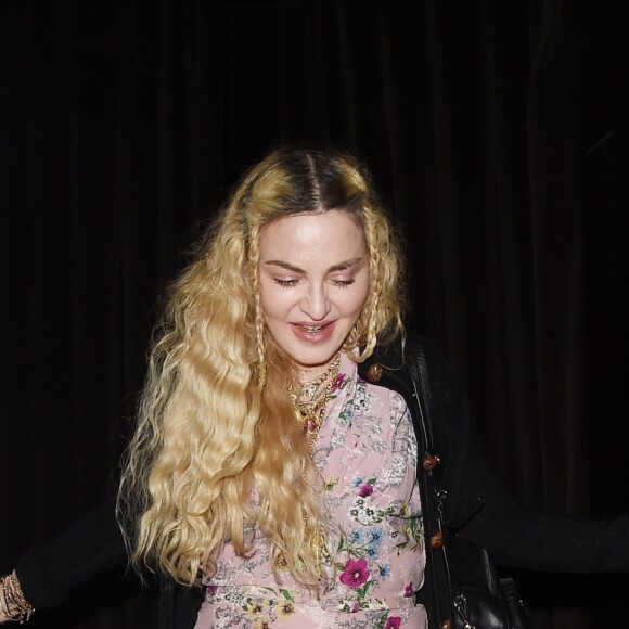 Exclusif - Madonna à la sortie du restaurant Casa Cruz dans le quartier de Notting Hill, à Londres, Royaume Uni, le 6 septembre 2018.
