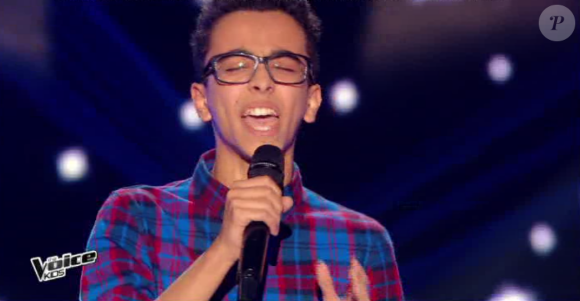 Bilal rejoint l'équipe de Patrick Fiori dans The Voice Kids, le vendredi 2 octobre 2015, sur TF1.