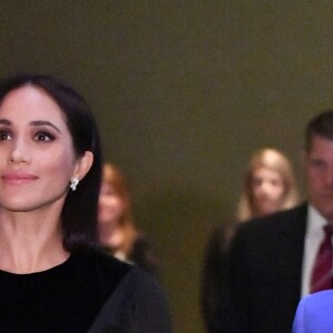 Meghan Markle, duchesse de Sussex inaugure l'exposition "Oceania" le 25 septembre 2018 à Londres  25th September 2018 London UK Britain's Meghan, Duchess of Sussex opens 'Oceania' at Royal Academy of Arts on September 25, 2018 in London, England. 'Oceania' is the first-ever major survey of Oceanic art to be held in the United Kingdom.25/09/2018 - Londres