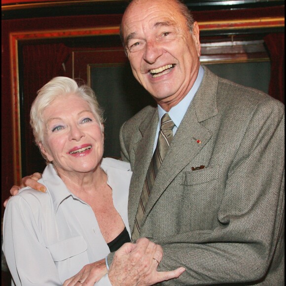 Line Renaud et Jacques Chirac en 2007.