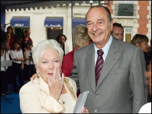 Line Renaud et Jacques Chirac en 2005.