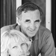 Charles Aznavour et sa femme Ulla en 1982