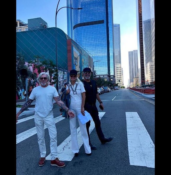Laeticia Hallyday à Los Angeles avec Pierre Billon le 29 septembre 2018.