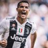 Cristiano Ronaldo s'offre son premier but avec son nouveau club lors du match de championnat de Serie A "Juventus - Sassuolo (2-1)" au stade Allianz de Turin, le 17 septembre 2018.