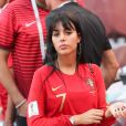 Georgina Rodriguez, la compagne de Cristiano Ronaldo assiste au match Portugal Maroc (1-0) lors de la coupe du monde 2018 à Moscou en Russie le 20 juin 2018. © Cyril Moreau / Bestimage