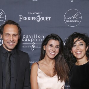 Karina Testa, Yannick Choirat, Reem Kherici et Naidra Ayadi - Dîner de gala M foundation au Pavillon Dauphine à Paris, France, le 1er octobre 2018. © Christophe Aubert/Bestimage