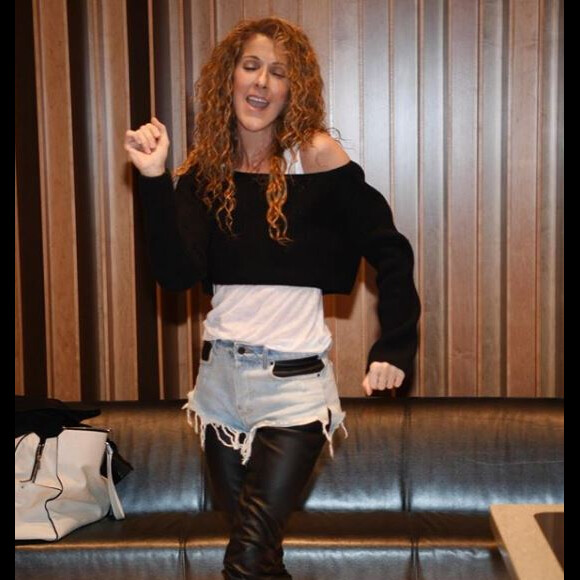 Céline Dion en studio à Las Vegas. Photo postée sur Instagram le 27 septembre 2018