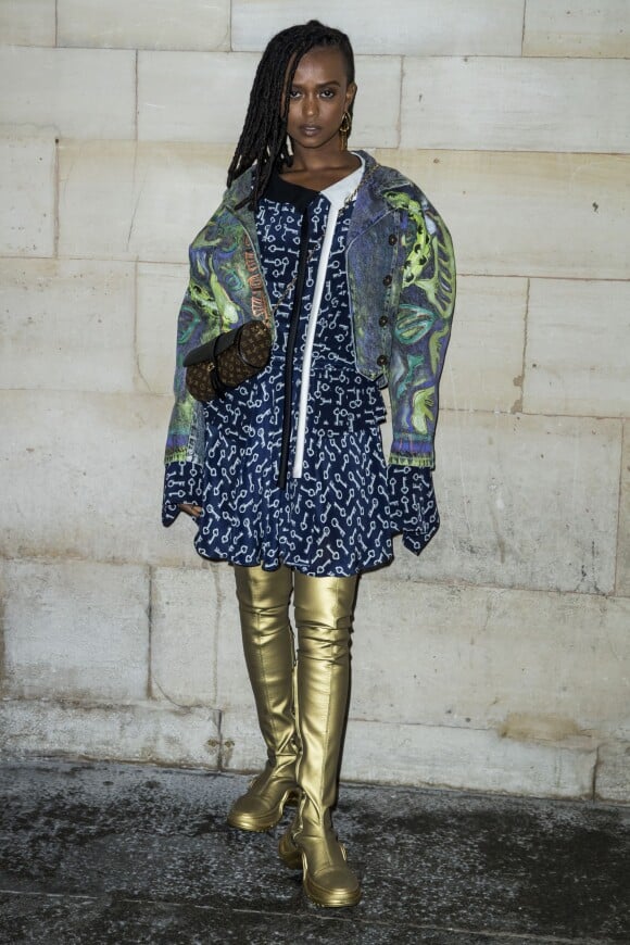 Kelela au photocall du défilé Louis Vuitton PAP femme printemps / été 2019 au Louvre à Paris le 2 octobre 2018 © Olivier Borde / Bestimage