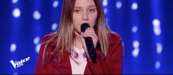 Carla dans "The Voice Kids 5" sur TF1, le 26 octobre 2018.