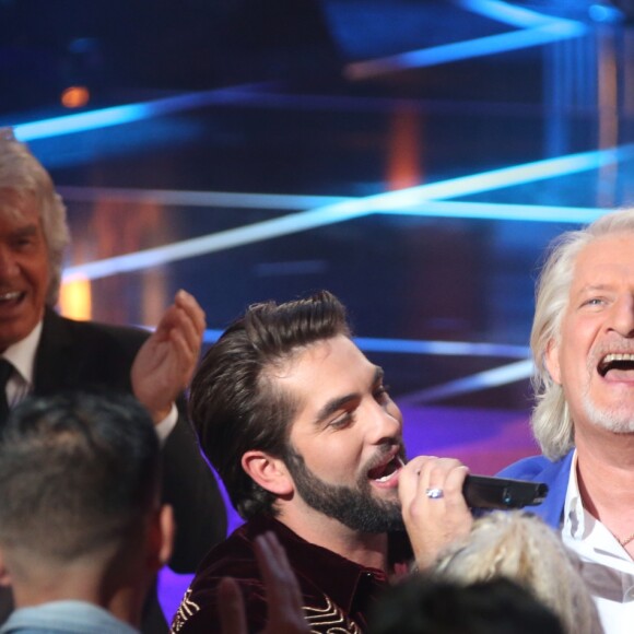 Exclusif - Kendji Girac et Patrick Sébastien - Enregistrement de l'émission "Les Années Bonheur", diffusée sur France 2 le 6 octobre. Le 20 septembre 2018 © Bahi / Bestimage